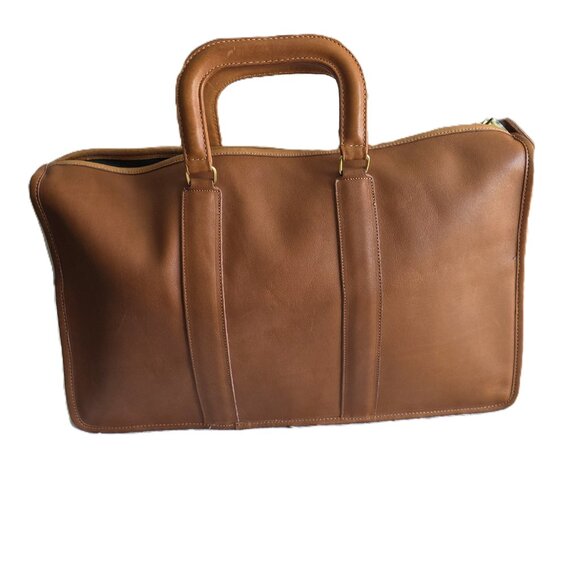 Vintage Coach Brown Leather Business Bag - Picture 10 of 16